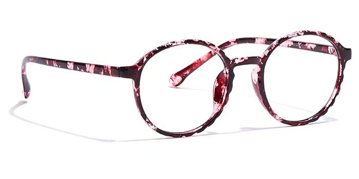 GRAVIATE by Coolwinks E17A7296 Glossy Purple Full Frame Round Eyeglasses for Women-PURPLE-2