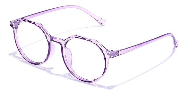 GRAVIATE by Coolwinks E17A7311 Glossy Purple Full Frame Round Eyeglasses for Women-PURPLE-1