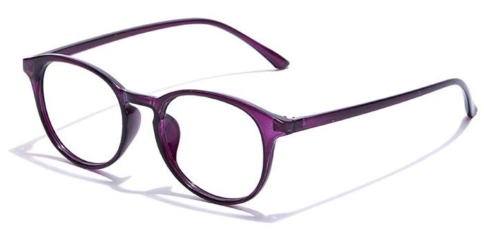 GRAVIATE by Coolwinks E17A7347 Glossy Purple Full Frame Round Eyeglasses for Women-PURPLE-1