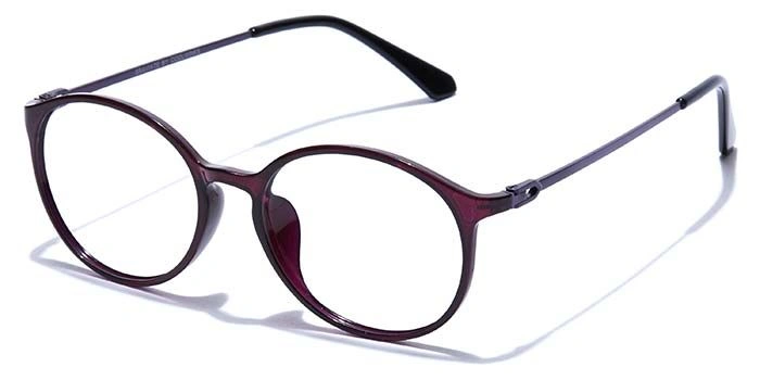 GRAVIATE by Coolwinks E17A7486 Glossy Purple Full Frame Round Eyeglasses for Women-PURPLE-1