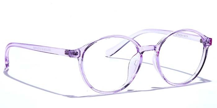 GRAVIATE by Coolwinks E17A7522 Glossy Purple Full Frame Round Eyeglasses for Women-PURPLE-2