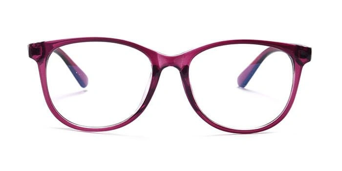 GRAVIATE by Coolwinks E17B3796 Glossy Purple Full Frame Round Computer Glasses for Women-