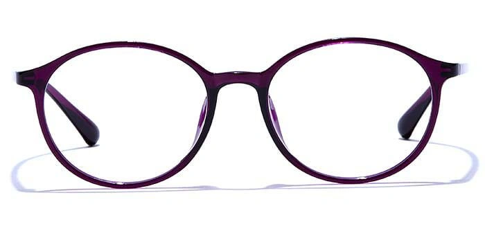 GRAVIATE by Coolwinks E17B6593 Glossy Purple Full Frame Round Eyeglasses for Women-