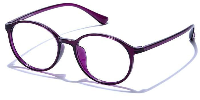 GRAVIATE by Coolwinks E17B6593 Glossy Purple Full Frame Round Eyeglasses for Women-PURPLE-1