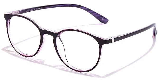 GRAVIATE by Coolwinks E17B6974 Glossy Purple Full Frame Round Eyeglasses for Women-PURPLE-1