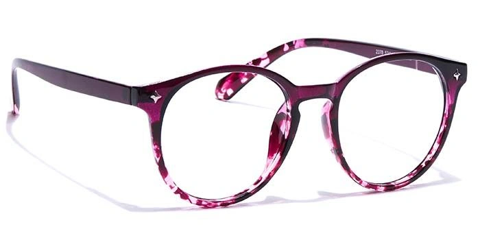 GRAVIATE by Coolwinks E17B7277 Glossy Purple Full Frame Round Eyeglasses for Women-PURPLE-2