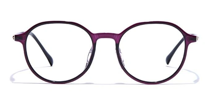 GRAVIATE by Coolwinks E17B7467 Glossy Purple Full Frame Round Eyeglasses for Women-