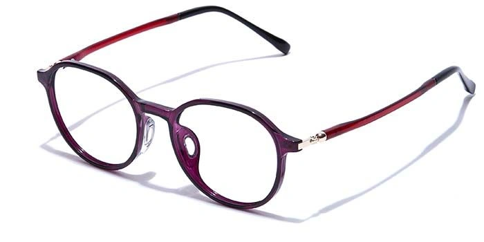 GRAVIATE by Coolwinks E17B7467 Glossy Purple Full Frame Round Eyeglasses for Women-PURPLE-1