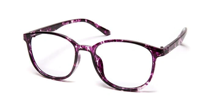 GRAVIATE by Coolwinks E17C4151 Glossy Purple Full Frame Round Computer Glasses for Women-PURPLE-1