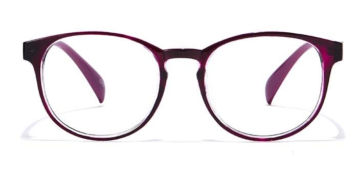 GRAVIATE by Coolwinks E17C6998 Glossy Purple Full Frame Round Eyeglasses for Women-