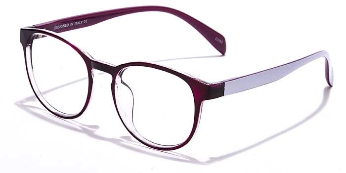 GRAVIATE by Coolwinks E17C6998 Glossy Purple Full Frame Round Eyeglasses for Women-PURPLE-1