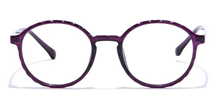 GRAVIATE by Coolwinks E17C7297 Glossy Purple Full Frame Round Eyeglasses for Women-