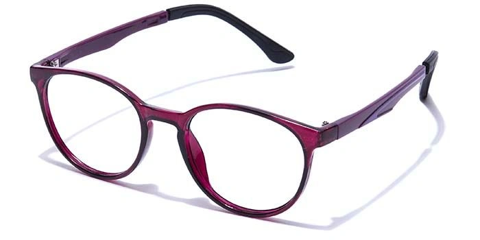 GRAVIATE by Coolwinks E17C7661 Glossy Purple Full Frame Round Eyeglasses for Women-PURPLE-1