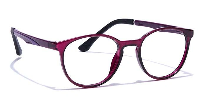 GRAVIATE by Coolwinks E17C7661 Glossy Purple Full Frame Round Eyeglasses for Women-PURPLE-2