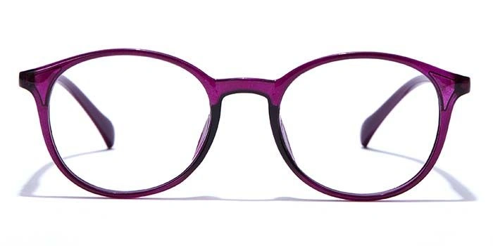 GRAVIATE by Coolwinks E17C7676 Glossy Purple Full Frame Round Eyeglasses for Women-