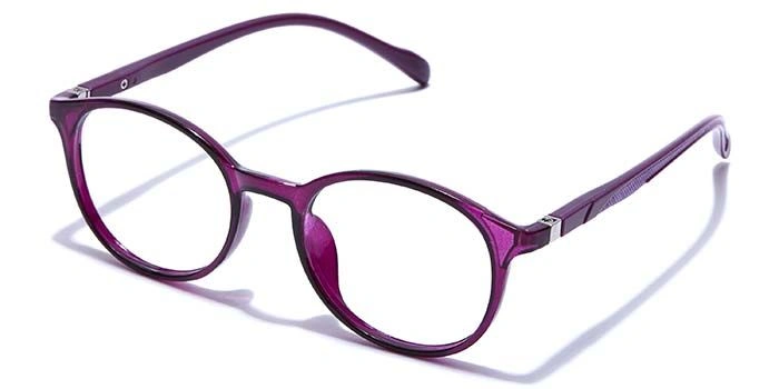 GRAVIATE by Coolwinks E17C7676 Glossy Purple Full Frame Round Eyeglasses for Women-PURPLE-1