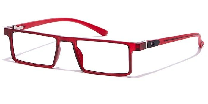 GRAVIATE by Coolwinks E21A7063 Matte Red Full Frame Rectangle Eyeglasses for Men and Women-RED-1