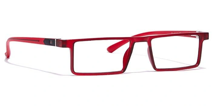 GRAVIATE by Coolwinks E21A7063 Matte Red Full Frame Rectangle Eyeglasses for Men and Women-RED-2