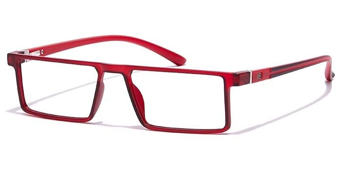 GRAVIATE by Coolwinks E21A7066 Matte Red Full Frame Rectangle Eyeglasses for Men and Women-RED-1