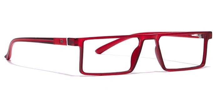 GRAVIATE by Coolwinks E21A7066 Matte Red Full Frame Rectangle Eyeglasses for Men and Women-RED-2