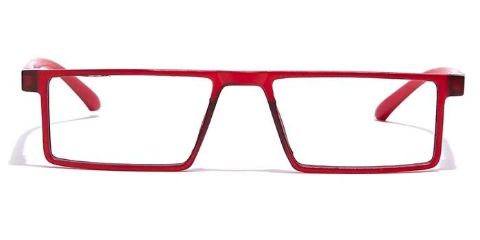 GRAVIATE by Coolwinks E21A7069 Matte Red Full Frame Rectangle Eyeglasses for Men and Women-