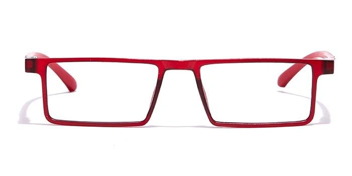 GRAVIATE by Coolwinks E21A7075 Matte Red Full Frame Rectangle Eyeglasses for Men and Women-