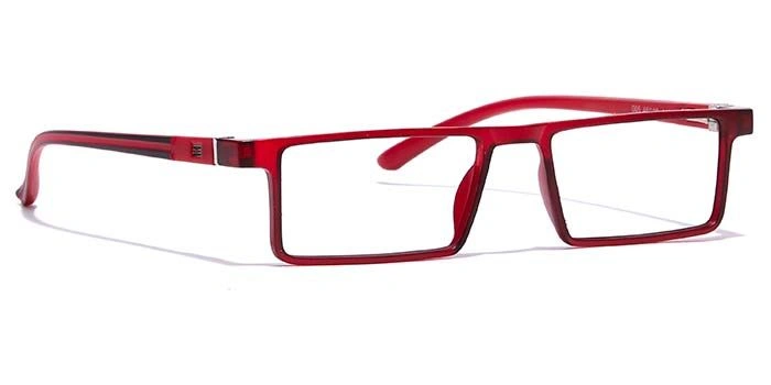 GRAVIATE by Coolwinks E21A7075 Matte Red Full Frame Rectangle Eyeglasses for Men and Women-RED-2