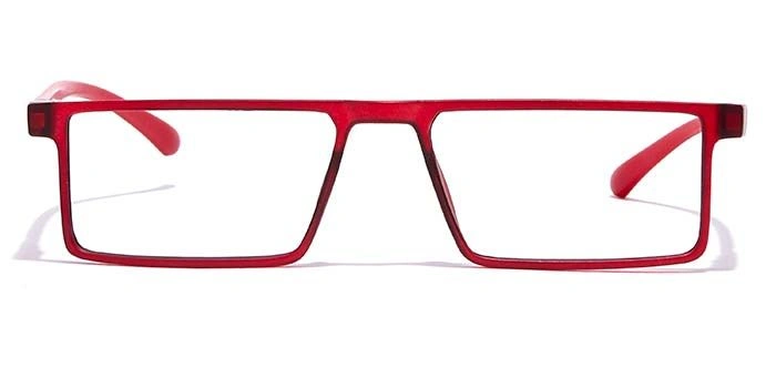 GRAVIATE by Coolwinks E21A7078 Matte Red Full Frame Rectangle Eyeglasses for Men and Women-