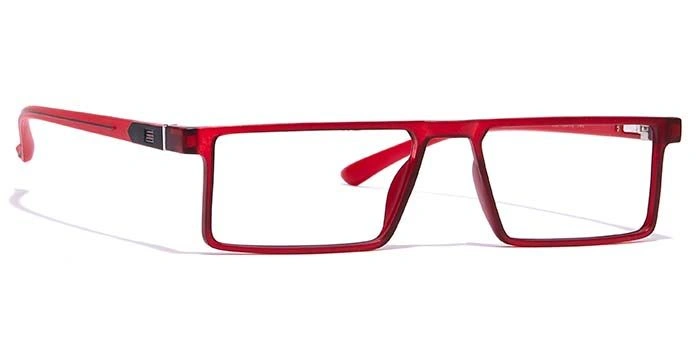 GRAVIATE by Coolwinks E21A7078 Matte Red Full Frame Rectangle Eyeglasses for Men and Women-RED-2