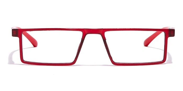 GRAVIATE by Coolwinks E21A7081 Matte Red Full Frame Rectangle Eyeglasses for Men and Women-