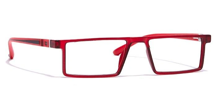 GRAVIATE by Coolwinks E21A7081 Matte Red Full Frame Rectangle Eyeglasses for Men and Women-RED-2