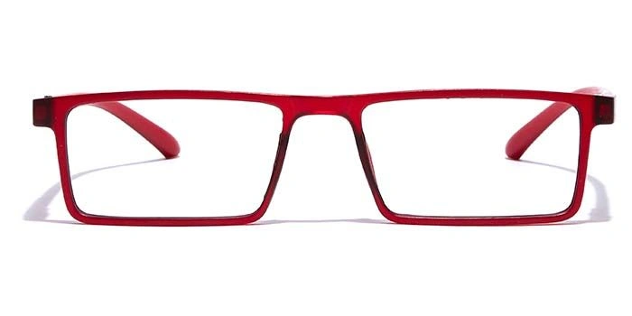 GRAVIATE by Coolwinks E21A7084 Matte Red Full Frame Rectangle Eyeglasses for Men and Women-