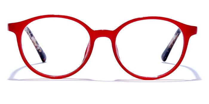 GRAVIATE by Coolwinks E21C6449 Glossy Red Full Frame Round Eyeglasses for Kids-