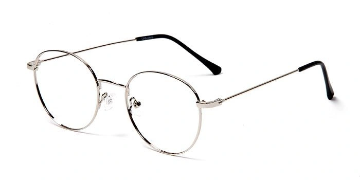 GRAVIATE by Coolwinks E10A5705 Glossy Silver Full Frame Round Eyeglasses for Men and Women-SILVER-1