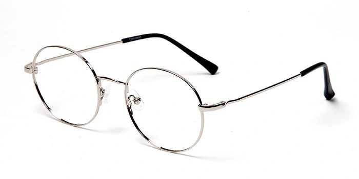 GRAVIATE by Coolwinks E10A5717 Glossy Silver Full Frame Round Eyeglasses for Men and Women-SILVER-1