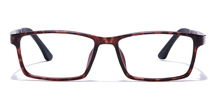 GRAVIATE by Coolwinks E18A7638 Matte Tortoise Full Frame Rectangle Eyeglasses for Men and Women-