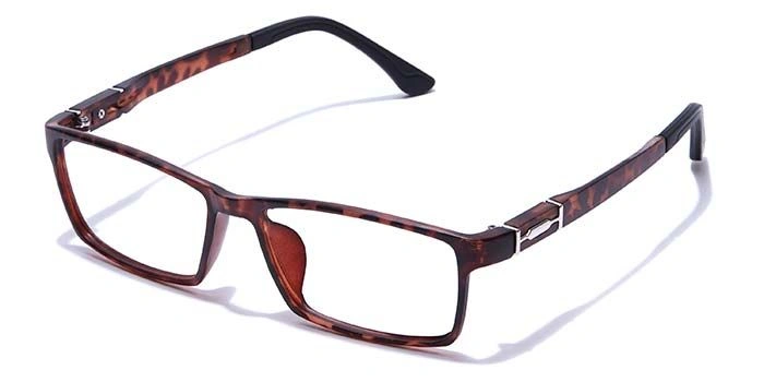 GRAVIATE by Coolwinks E18A7638 Matte Tortoise Full Frame Rectangle Eyeglasses for Men and Women-TORTOISE-1