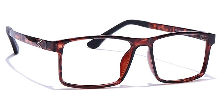 GRAVIATE by Coolwinks E18A7650 Glossy Tortoise Full Frame Rectangle Eyeglasses for Men and Women-TORTOISE-2