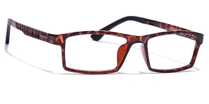 GRAVIATE by Coolwinks E18C7645 Glossy Tortoise Full Frame Rectangle Eyeglasses for Men and Women-TORTOISE-2