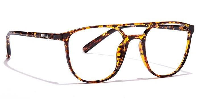 GRAVIATE by Coolwinks E18A6988 Glossy Tortoise Full Frame Retro Square Eyeglasses for Men and Women-TORTOISE-2