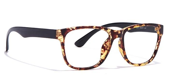 GRAVIATE by Coolwinks E18B6963 Glossy Tortoise Full Frame Retro Square Eyeglasses for Men and Women-TORTOISE-2