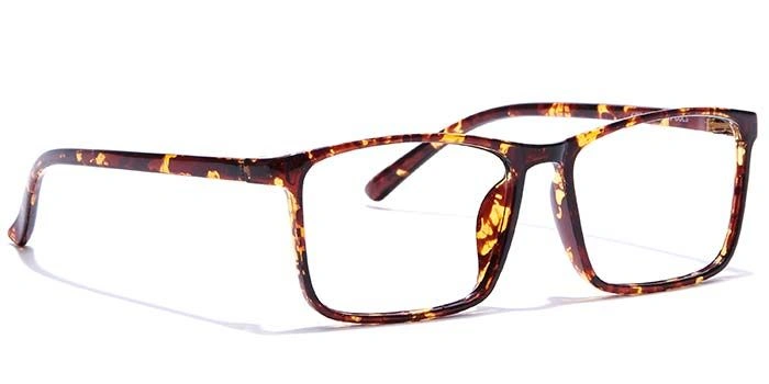 GRAVIATE by Coolwinks E18B7306 Glossy Tortoise Full Frame Retro Square Eyeglasses for Men and Women-TORTOISE-2