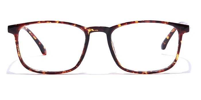 GRAVIATE by Coolwinks E18B7351 Glossy Tortoise Full Frame Retro Square Eyeglasses for Men and Women-