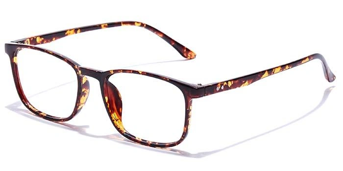 GRAVIATE by Coolwinks E18B7351 Glossy Tortoise Full Frame Retro Square Eyeglasses for Men and Women-TORTOISE-1