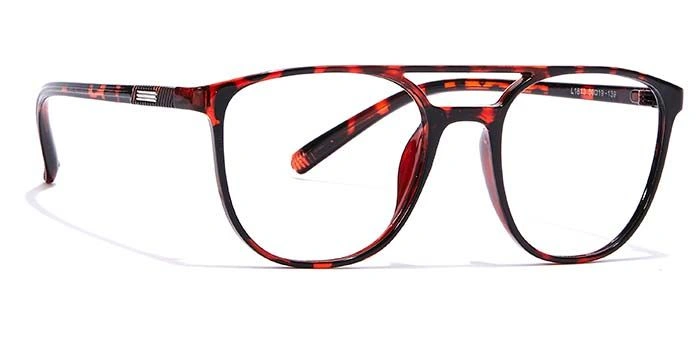 GRAVIATE by Coolwinks E18C6956 Glossy Tortoise Full Frame Retro Square Eyeglasses for Men and Women-TORTOISE-2