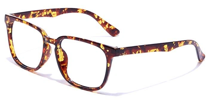 GRAVIATE by Coolwinks E18C7245 Glossy Tortoise Full Frame Retro Square Eyeglasses for Men and Women-TORTOISE-1