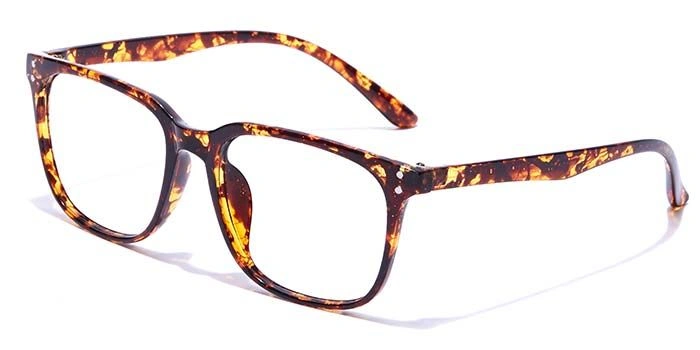 GRAVIATE by Coolwinks E18C7264 Glossy Tortoise Full Frame Retro Square Eyeglasses for Men and Women-TORTOISE-1