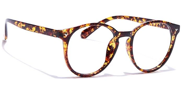 GRAVIATE by Coolwinks E18A7275 Glossy Tortoise Full Frame Round Eyeglasses for Men and Women-TORTOISE-2