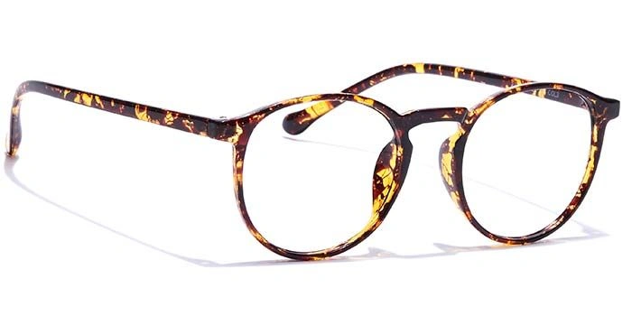 GRAVIATE by Coolwinks E18A7290 Glossy Tortoise Full Frame Round Eyeglasses for Men and Women-TORTOISE-2