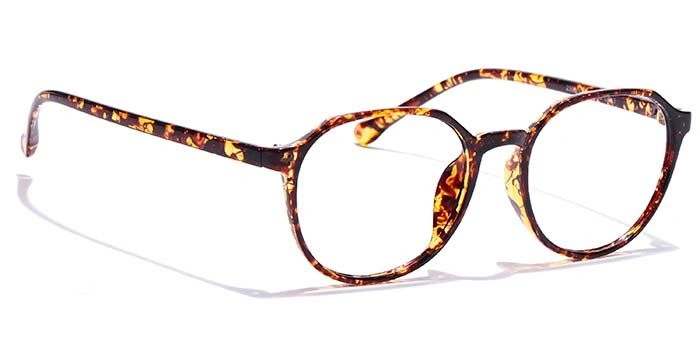 GRAVIATE by Coolwinks E18A7292 Glossy Tortoise Full Frame Round Eyeglasses for Men and Women-TORTOISE-2